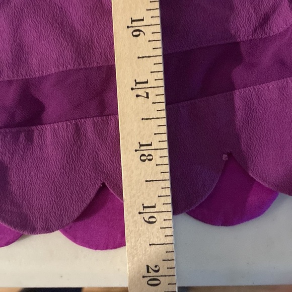 Armani Exchange Purple Short Sleeve Button Down Shirt With Scalloped Edges Large - Picture 12 of 12